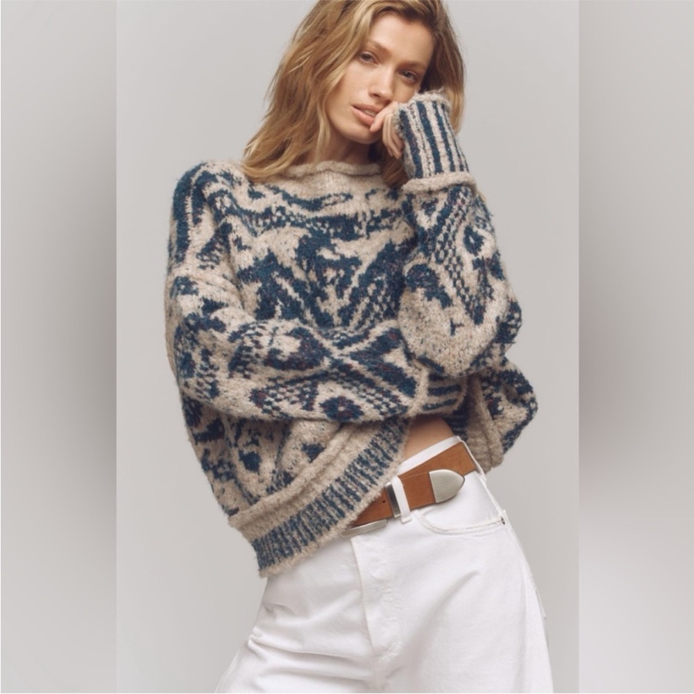 Anthropologie x Pilcro Relaxed Roll-Neck Sweater Size Large NWT
